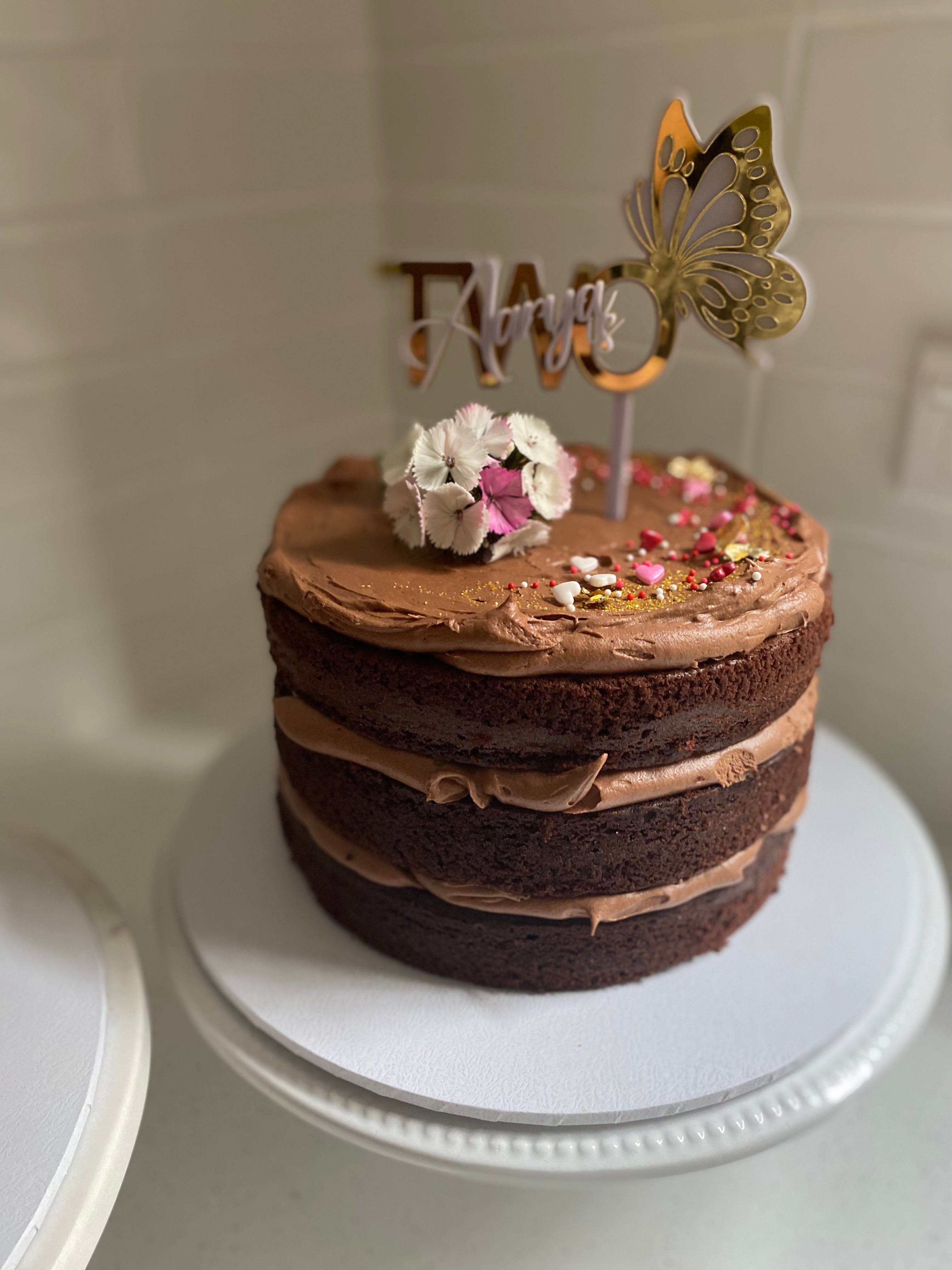 Chocolate Layer Celebration Cake - Chocolate Worsted Celebration Cake Designs