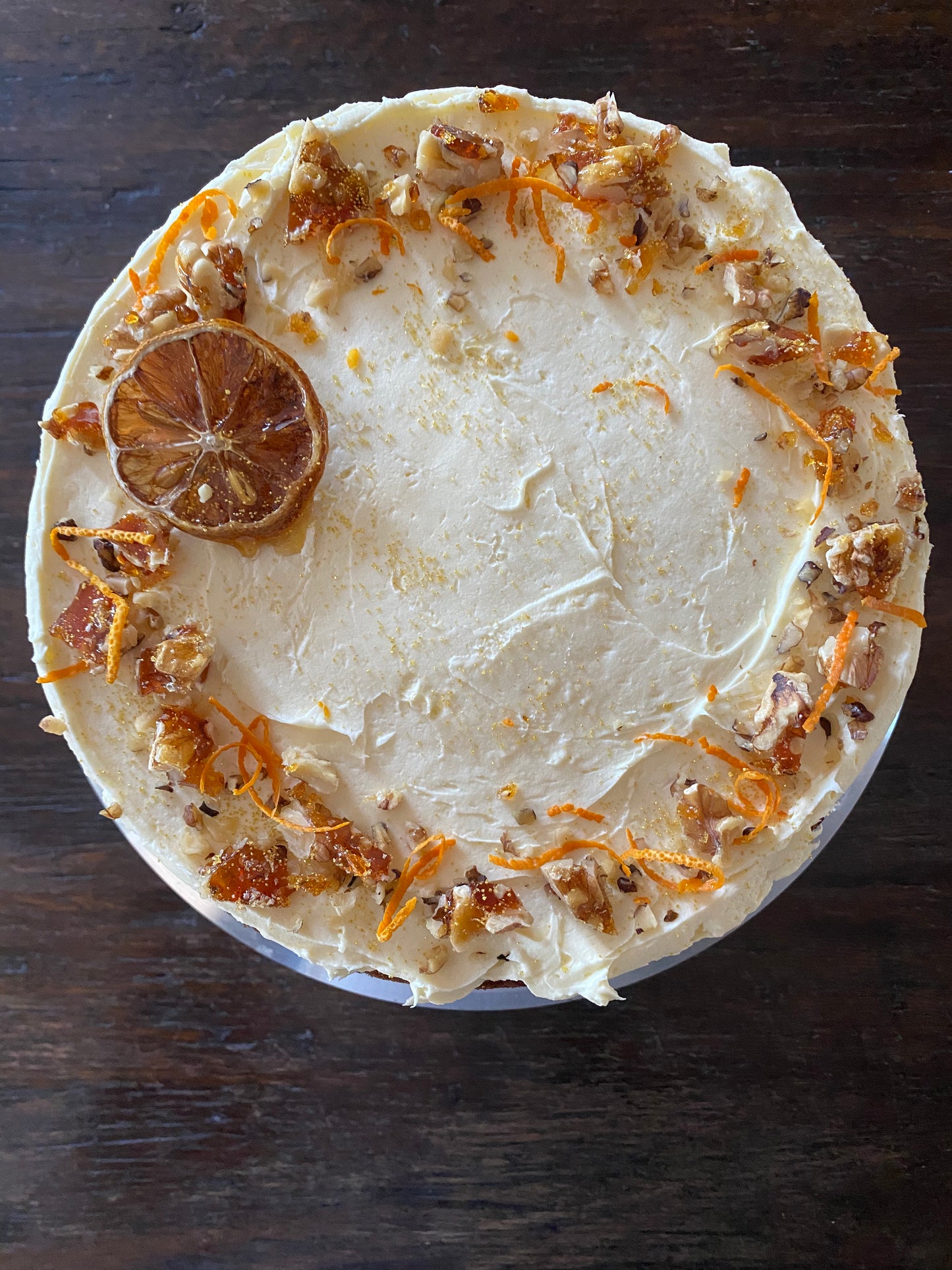 Spiced Carrot & Walnut Cake with Cream Cheese Frosting