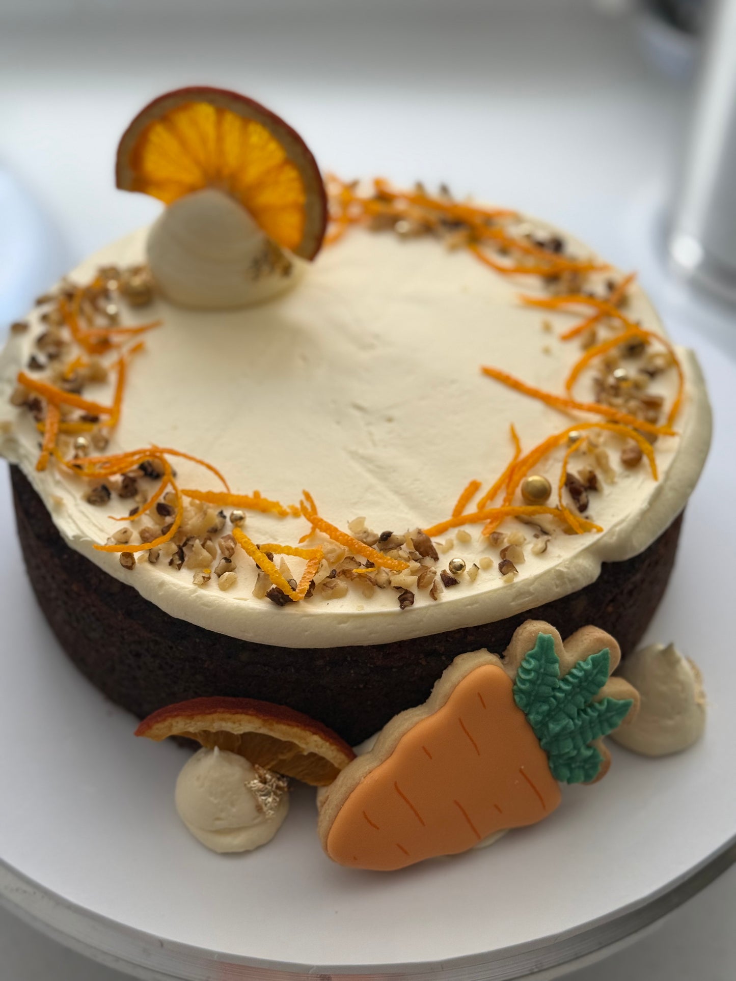 Spiced Carrot & Walnut Cake with Cream Cheese Frosting