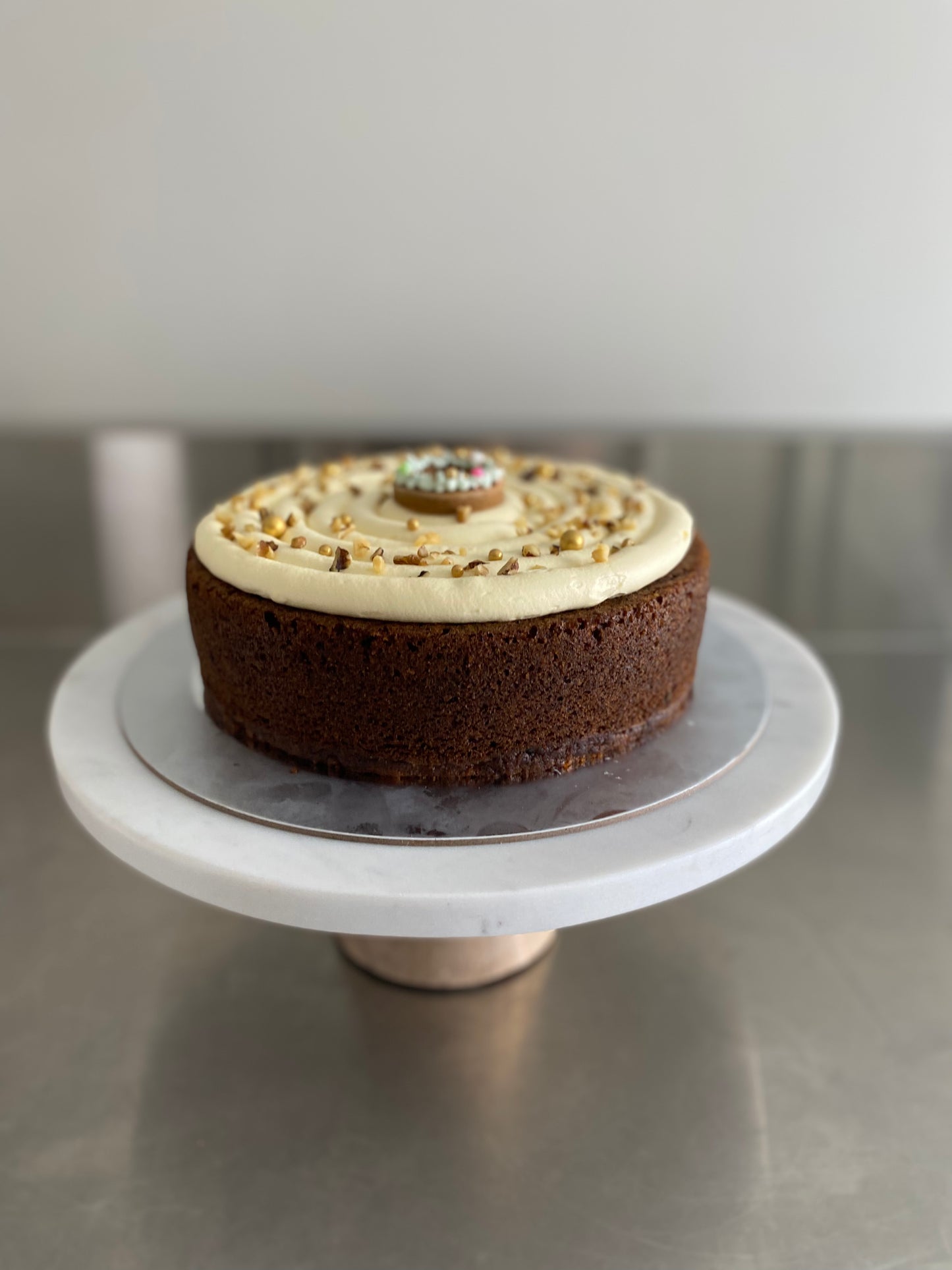 Spiced Carrot & Walnut Cake with Cream Cheese Frosting