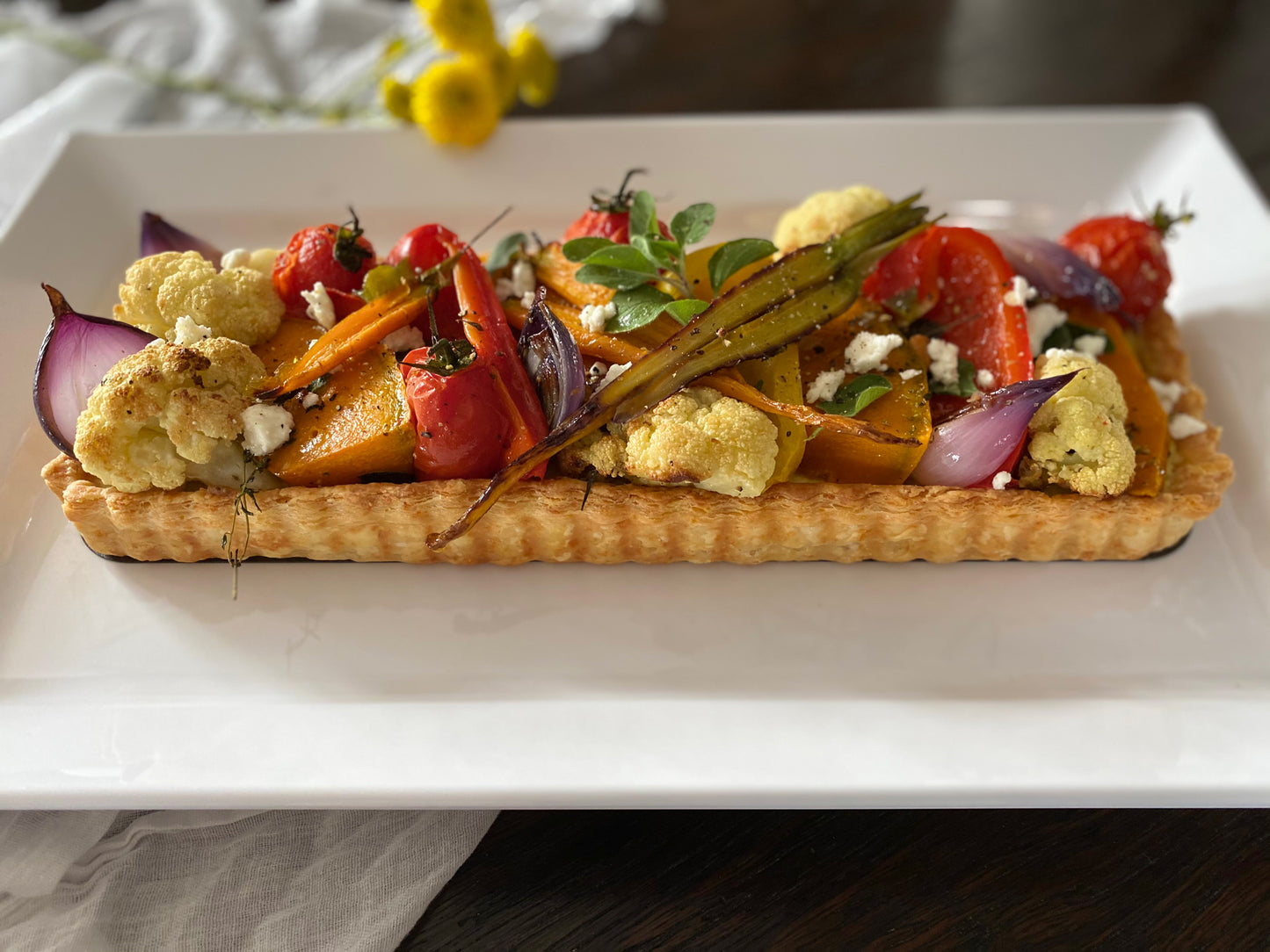 Loaded Veggie Tart - vegetarian